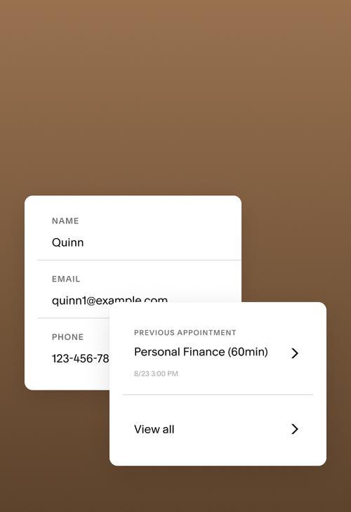 Interface mostrando os detalhes do cliente e o histórico de sessões.